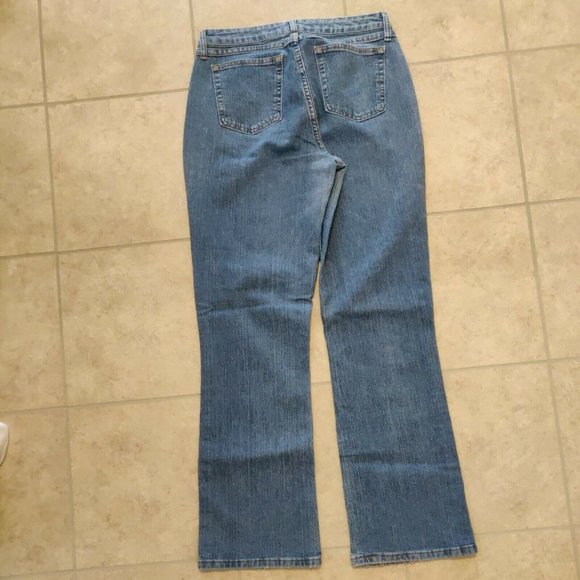 Riders by Lee women's 10M jeans light wash straight leg zip up instant slimming - Picture 4 of 8